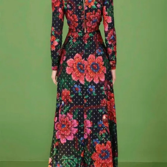 Farm Rio Brazil Floral Dress Sz M - Picture 3 of 5